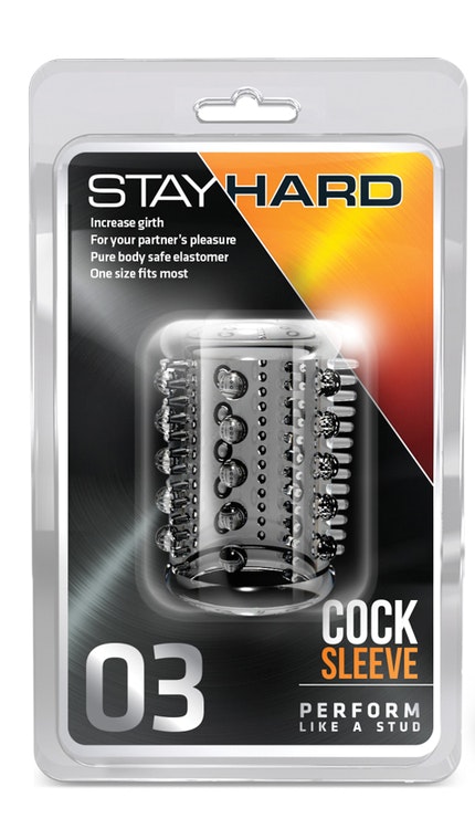 Stay hard cock sleeve 03, clear