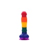 Colourful dildo 8"