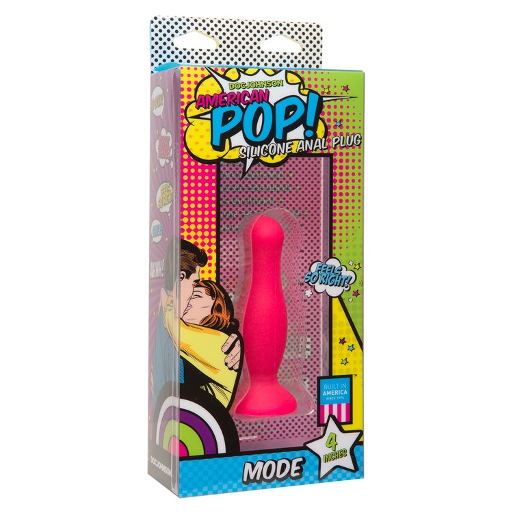 POP! Mode Anal Plug 4  Inch, rosa