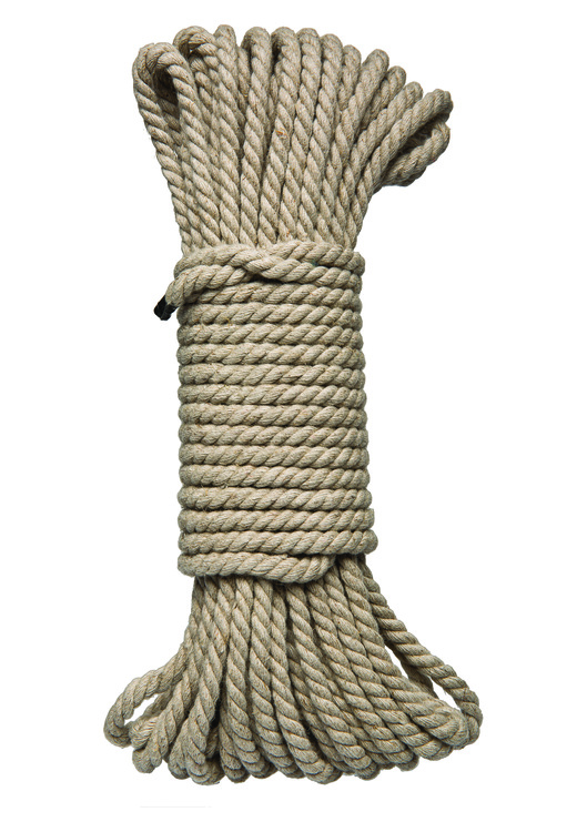 Kink Bondage Rope 50 Ft/15 m,  Natural hemp
