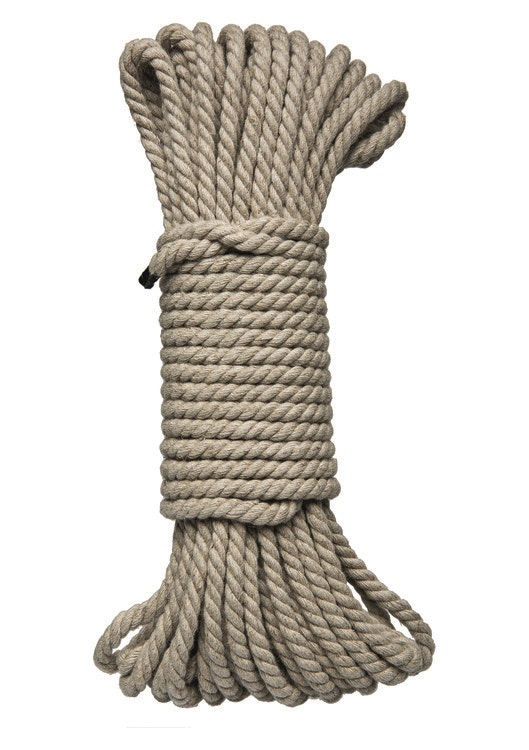Kink Bondage Rope 30 ft/9 m, Natural hemp