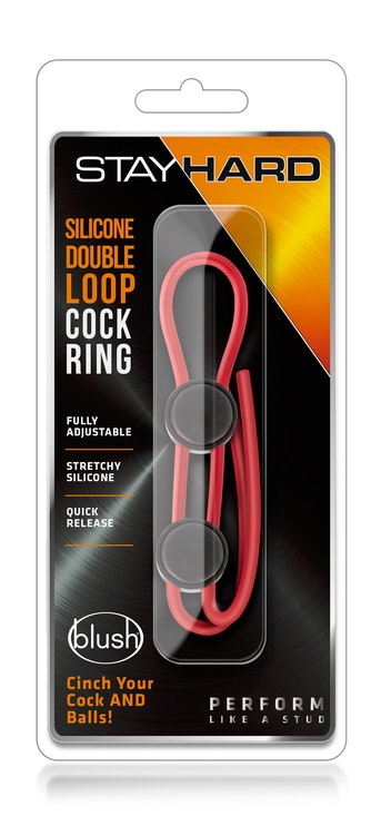 STAY HARD DOUBLE LOOP COCK RING
