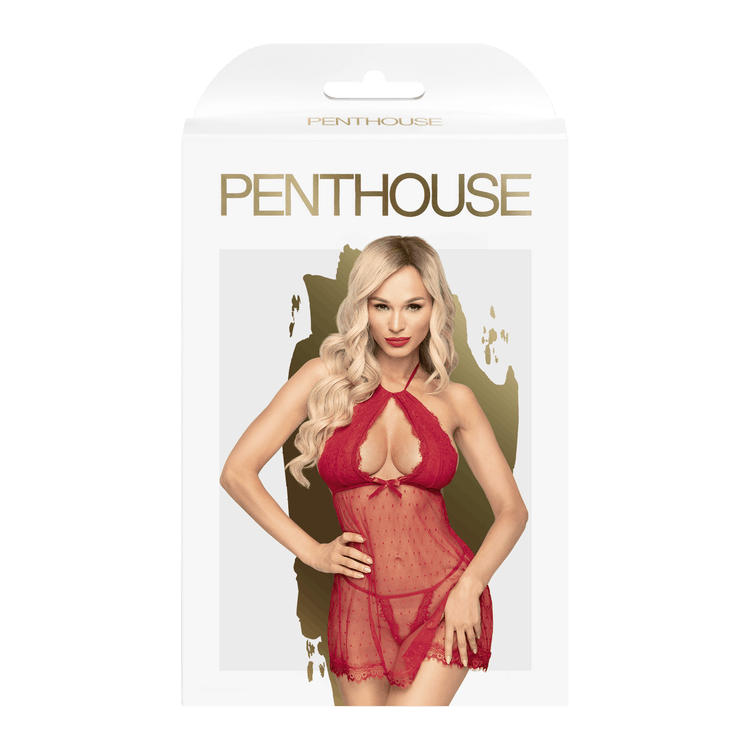 Penthouse - Libido boost, Babydoll, Burgundy