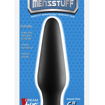 MENZSTUFF METAL BALL BUTT PLUG BLACK