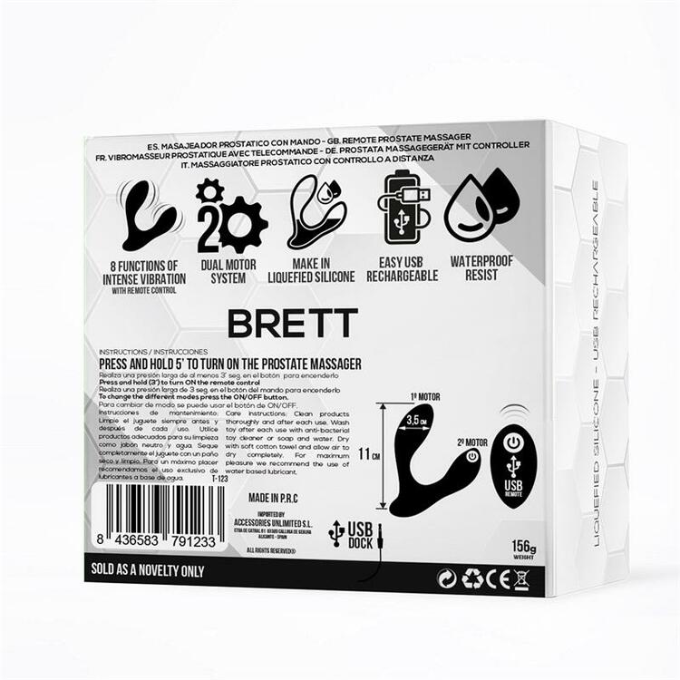 Brett, Prostatastimulator med fjärrkontroll