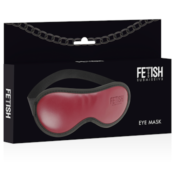 Fetish Submissive - Dark room, Mask vegan leather