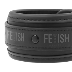 FETISH SUBMISSIVE ANKLE CUFFS VEGAN LEATHER