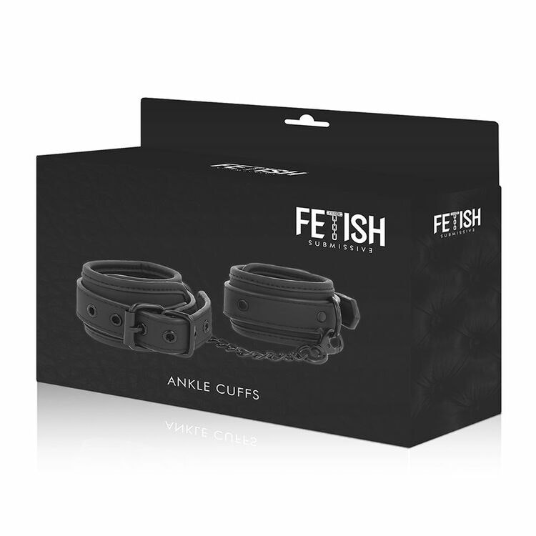 Fetish Submisive - ANKLE CUFFS VEGAN LEATHER
