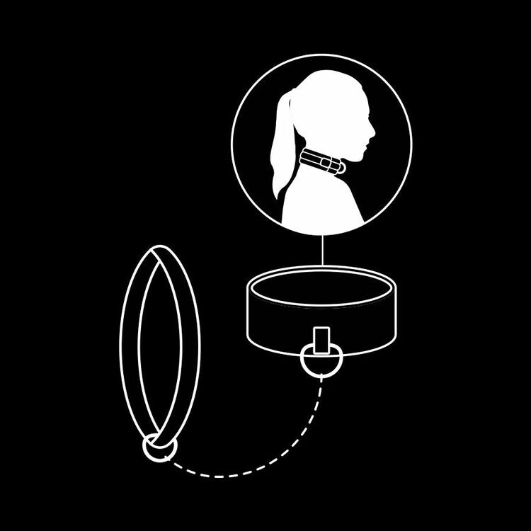 Fetish Submisive - Collar with leash