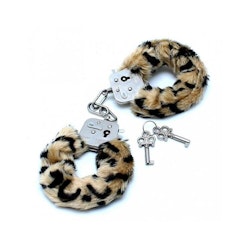 Rimba, Bondage play police cuffs with soft leopard fur