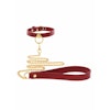 TABOOM - O-Ring Collar and Chain Leash, Red