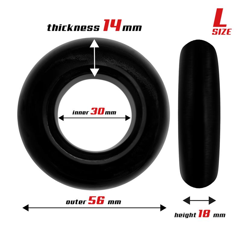 Beast Rings - set of 3 flexible cock rings