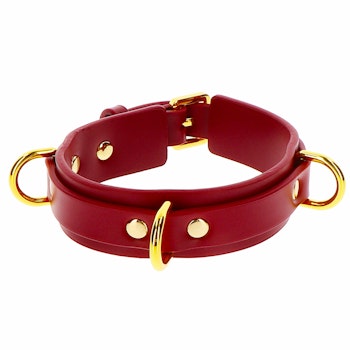 Taboom - D-Ring Collar Deluxe, Red