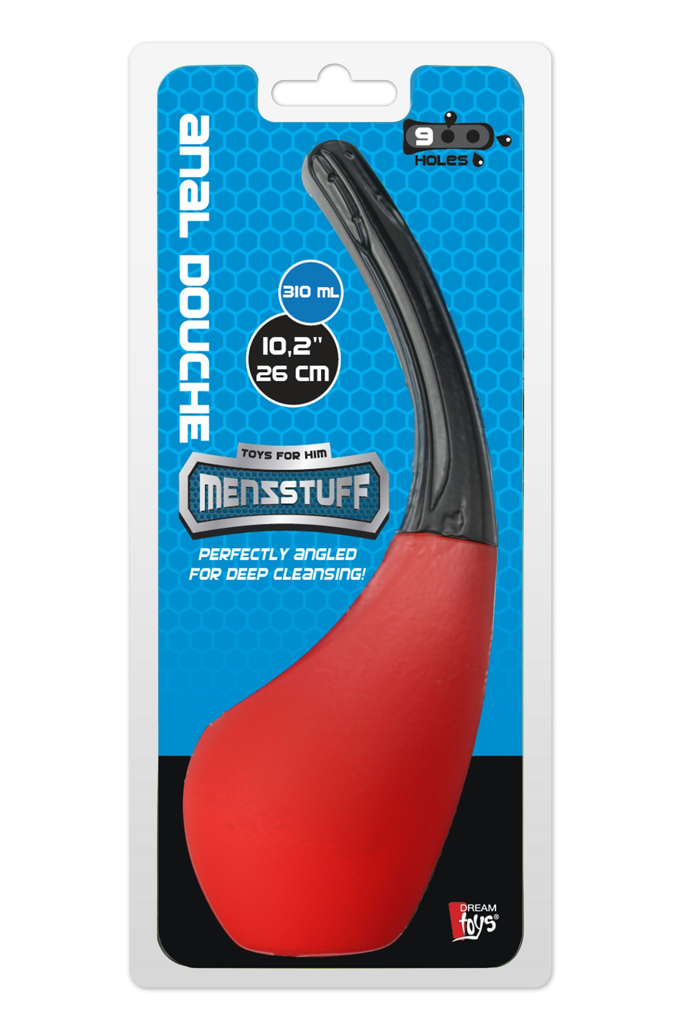 Menzstuff - 9 hole anal douche, Red/black