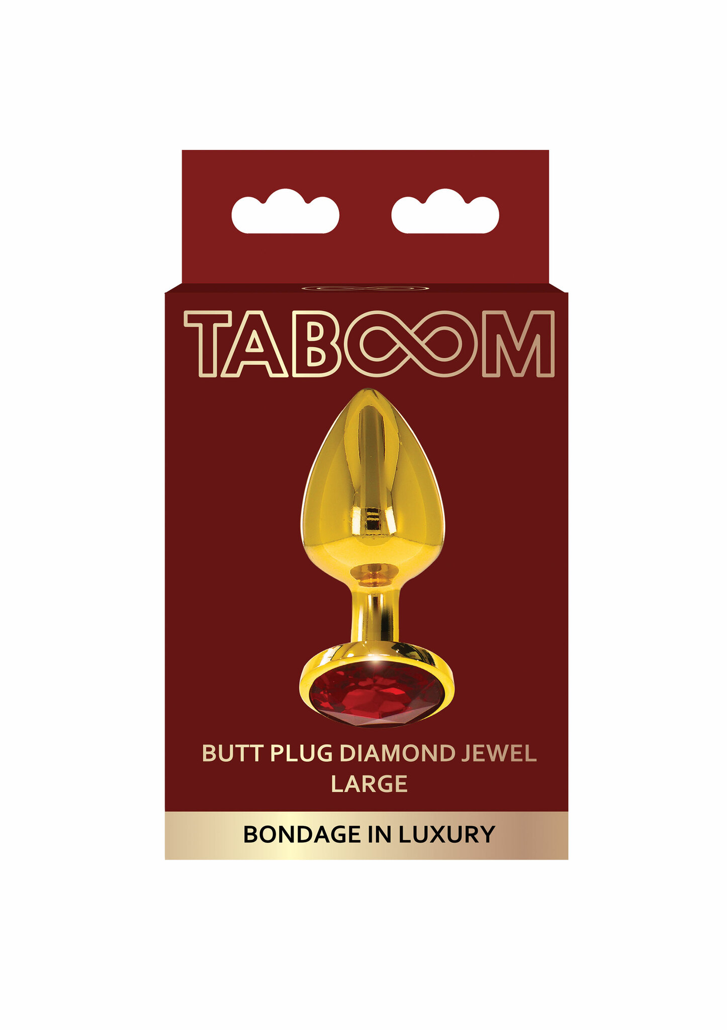 Butt Plug With Diamond Jewel, Large
