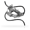 OhMama - Venetian eye mask with reliefs, Silver