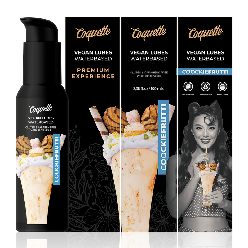 Coquette PREMIUM EXPERIENCE 100ML VEGAN LUBES, Coockiefrutti