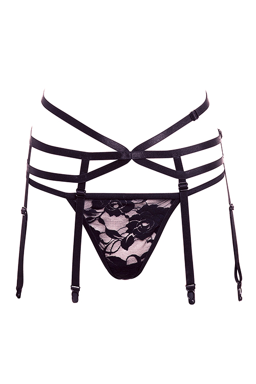Barely bare - Strappy Garter & Panty, OS