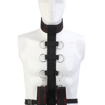 Blaze Deluxe - Body restraint harness with detachable collar and cuffs