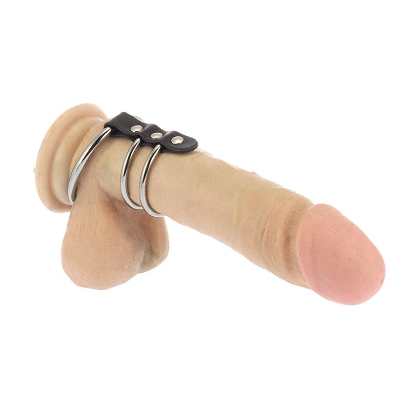 Rimba - Metal cockrings tube with ball ring