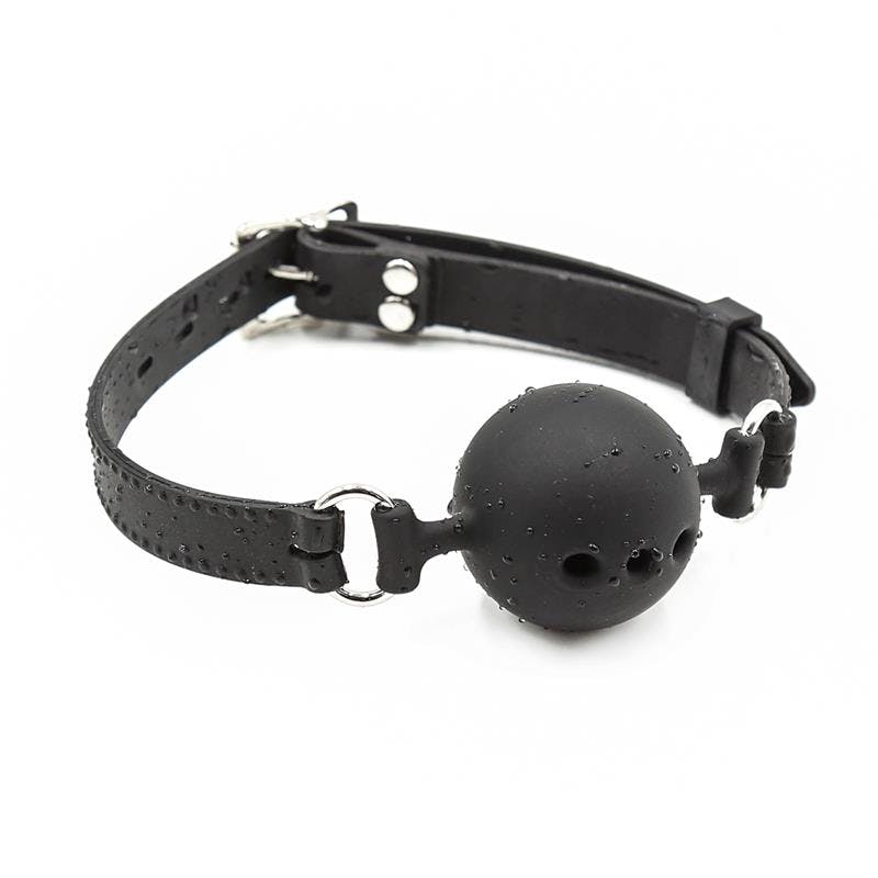 Fetish addict - Silicone Breathable Ball Gag 5 cm Size L, Black