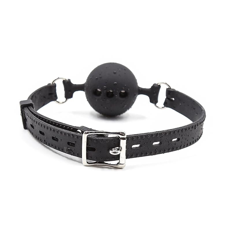 Fetish addict - Silicone Breathable Ball Gag 4,5 cm Size M, Black