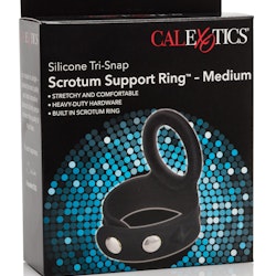 CalExotics - 3-Snap Scrotum Ring, Medium