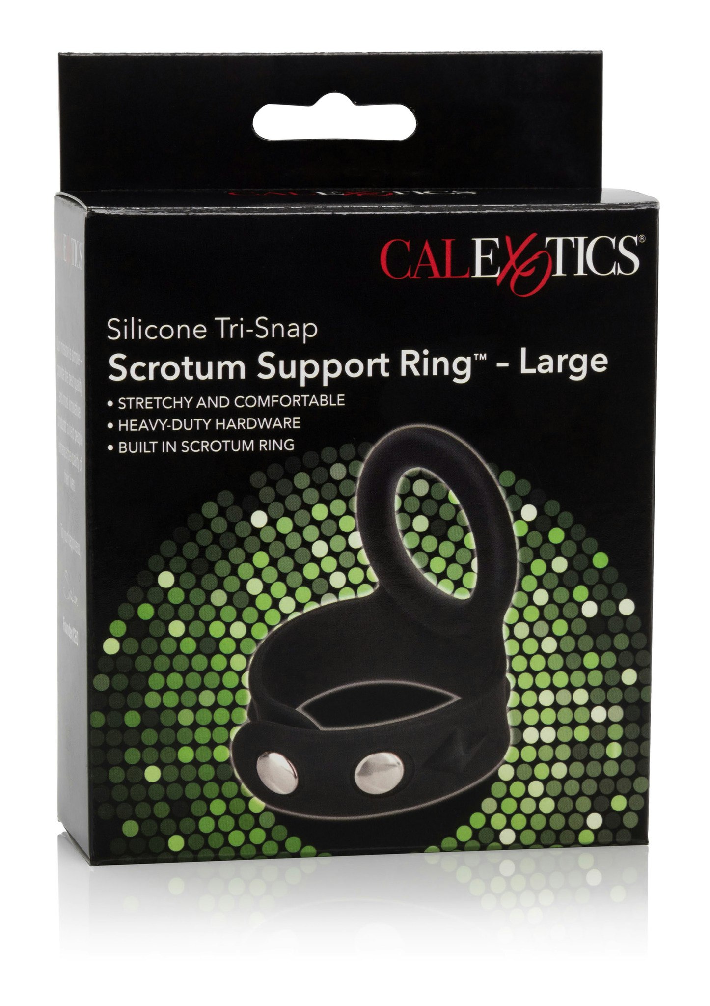 CalExotics - 3-Snap Scrotum Ring, Large