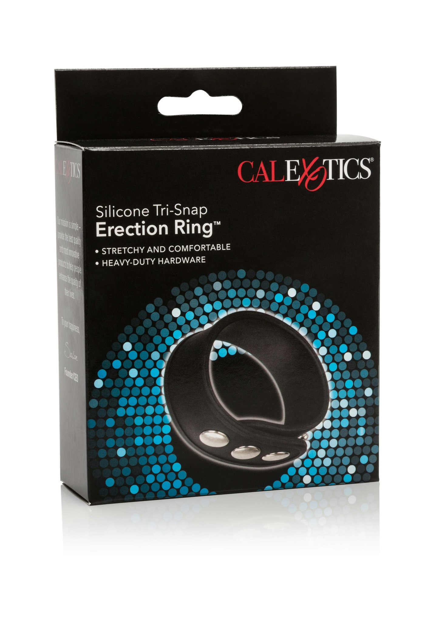 CalExotics - Silicone 3-Snap Erection Ring