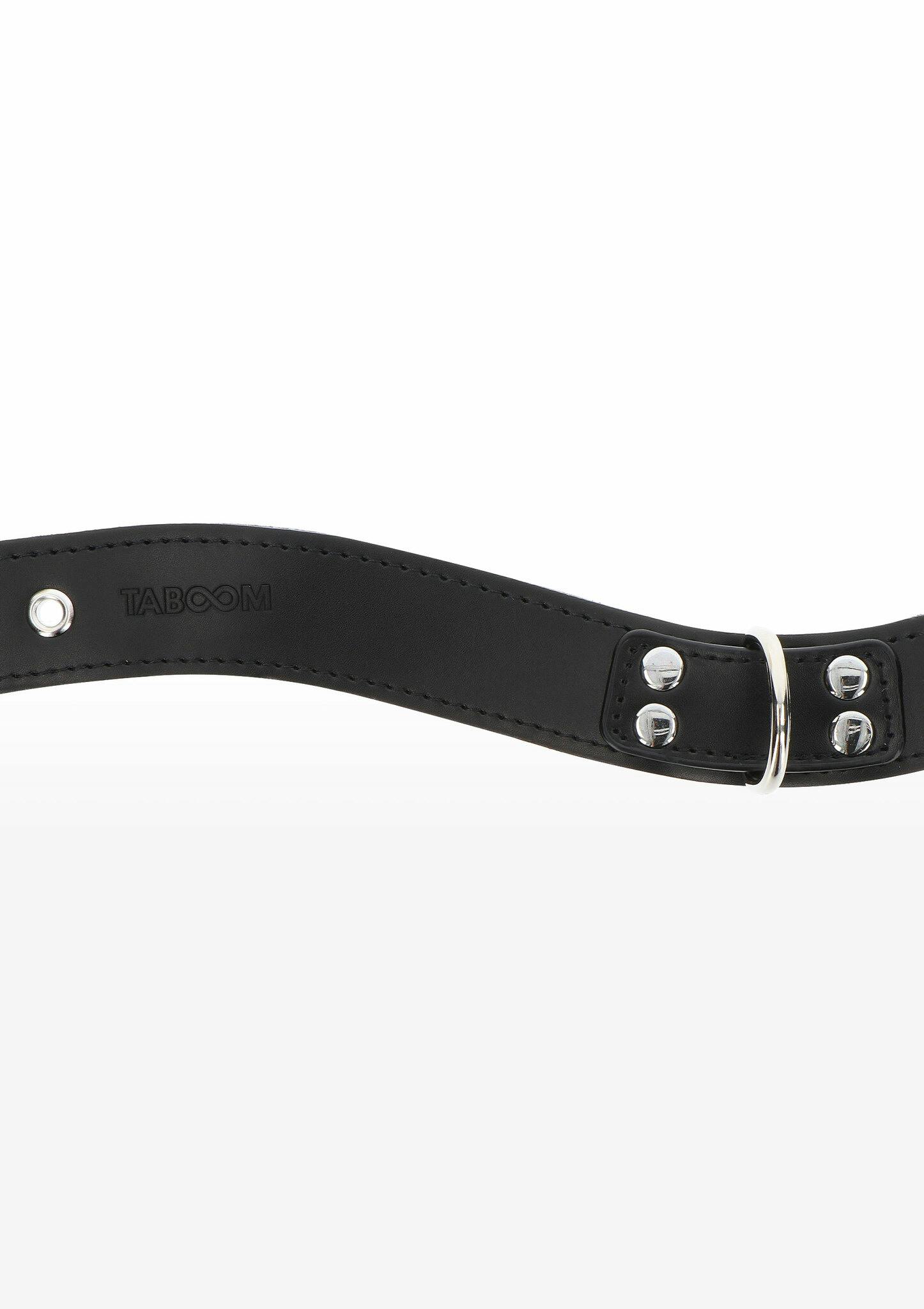 TABOOM - Elegant D-Ring Collar, Black