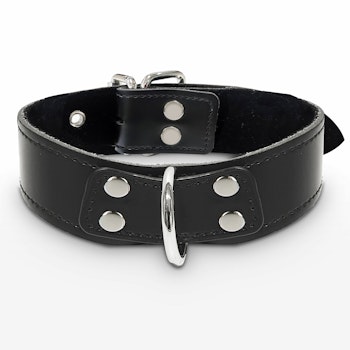 TABOOM - Elegant D-Ring Collar, Black