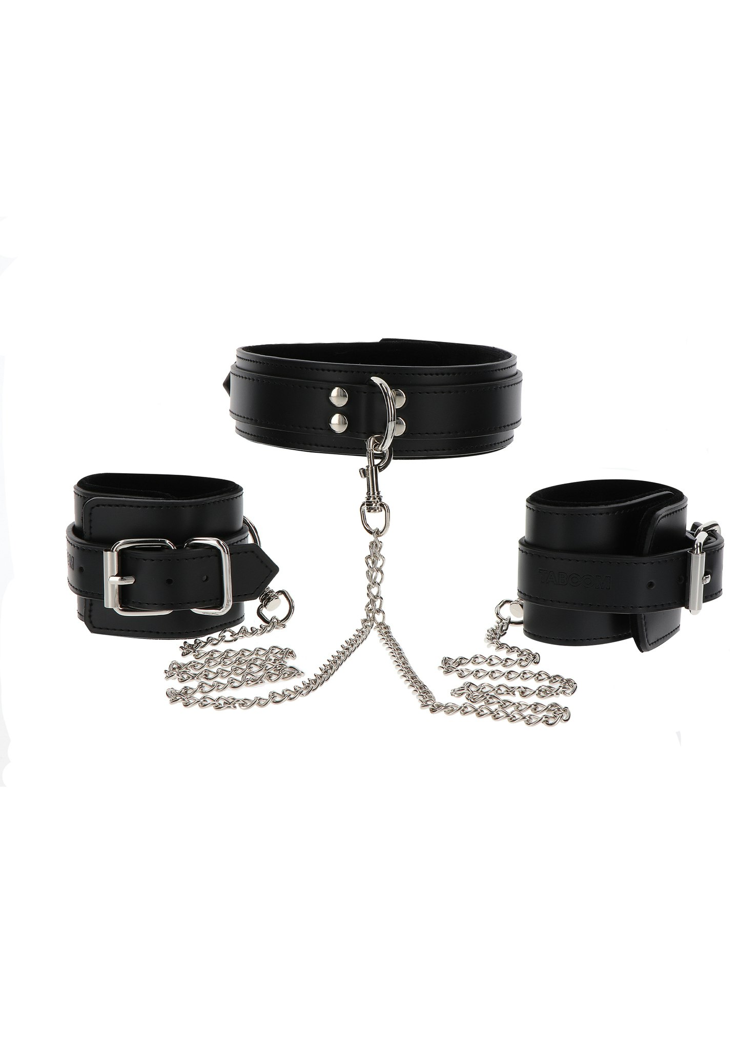 TABOOM - Heavy Collar and Wrist Cuffs, Black