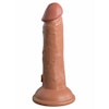 King Cock Elite - 6 inch 2Density Silicone Cock, Caramel