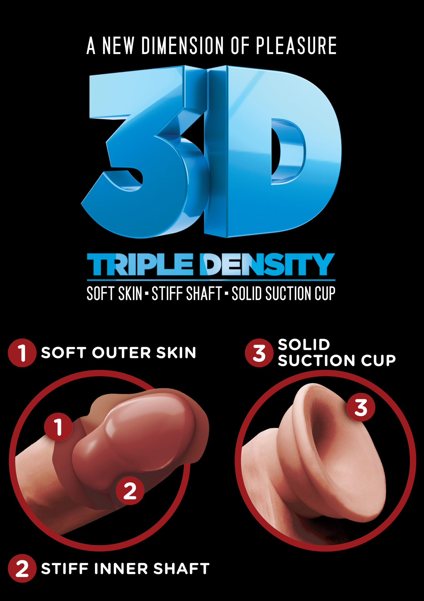 King Cock - 3D Triple Density Cock 7 inch