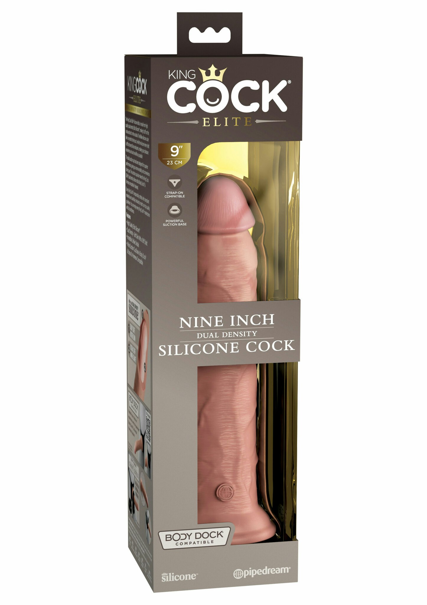 King Cock - Dual Density Silicone Cock 9 inch