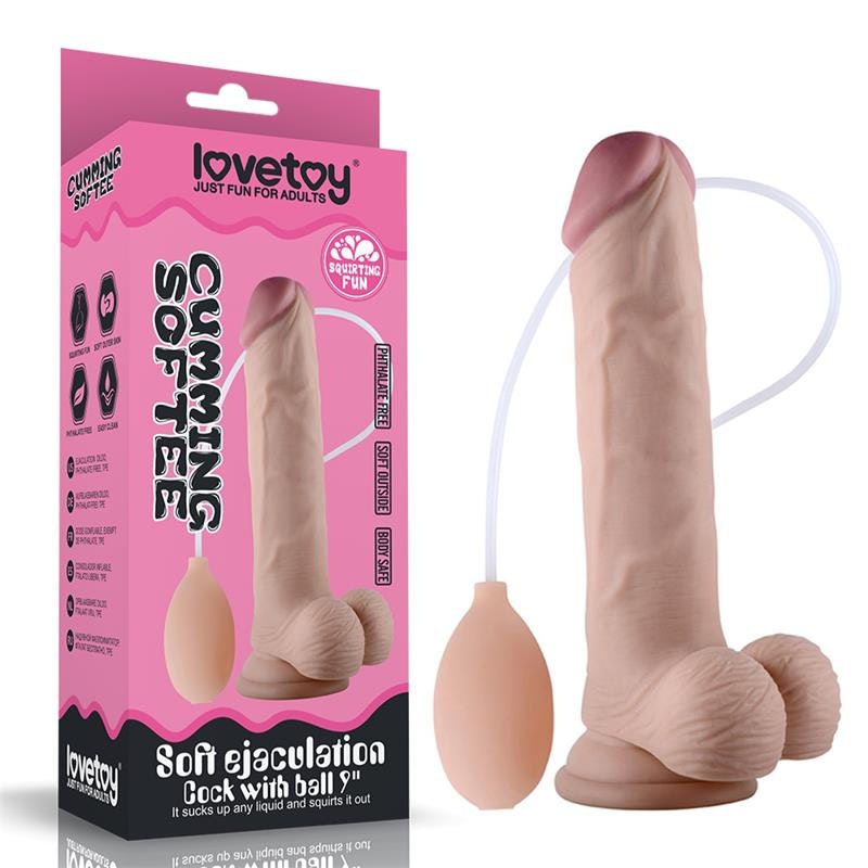 Lovetoy - Dildo Squirting 9", Real feel