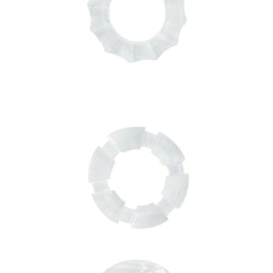 Menzstuff - Stretchy cock rings, Clear