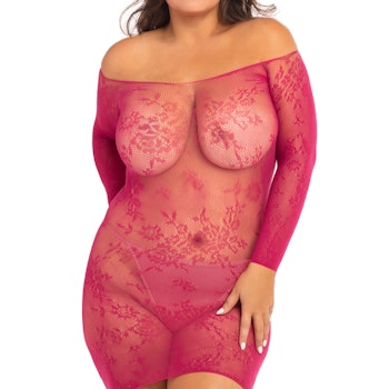Rene Rofe - Off-shoulder dress, Pink