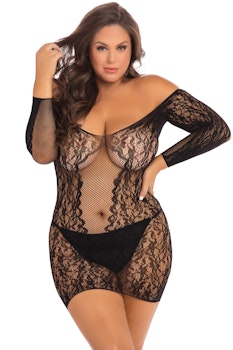 Rene Rofe - Demure mini dress, Black