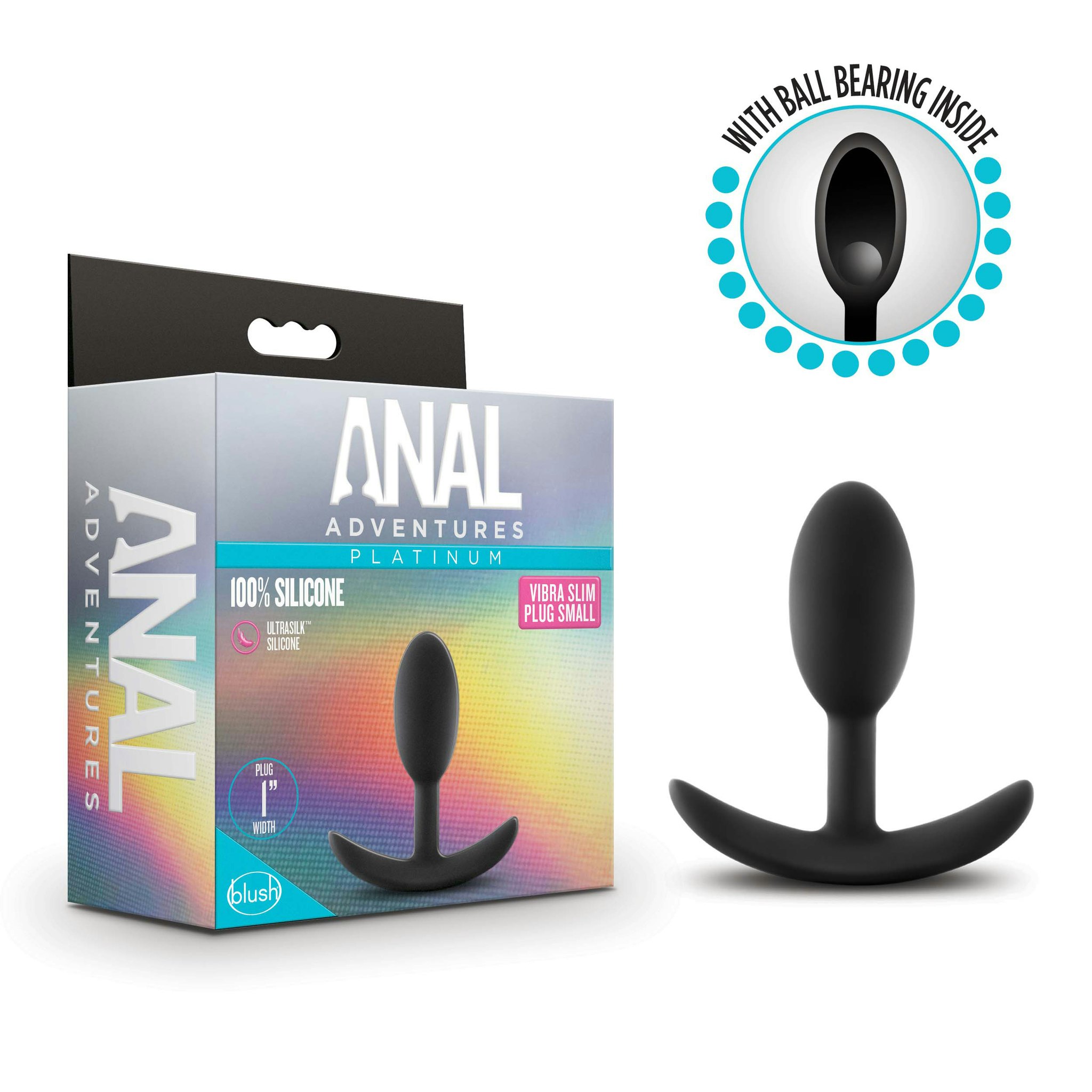 Anal Adventures  - Vibra slim plug, Small