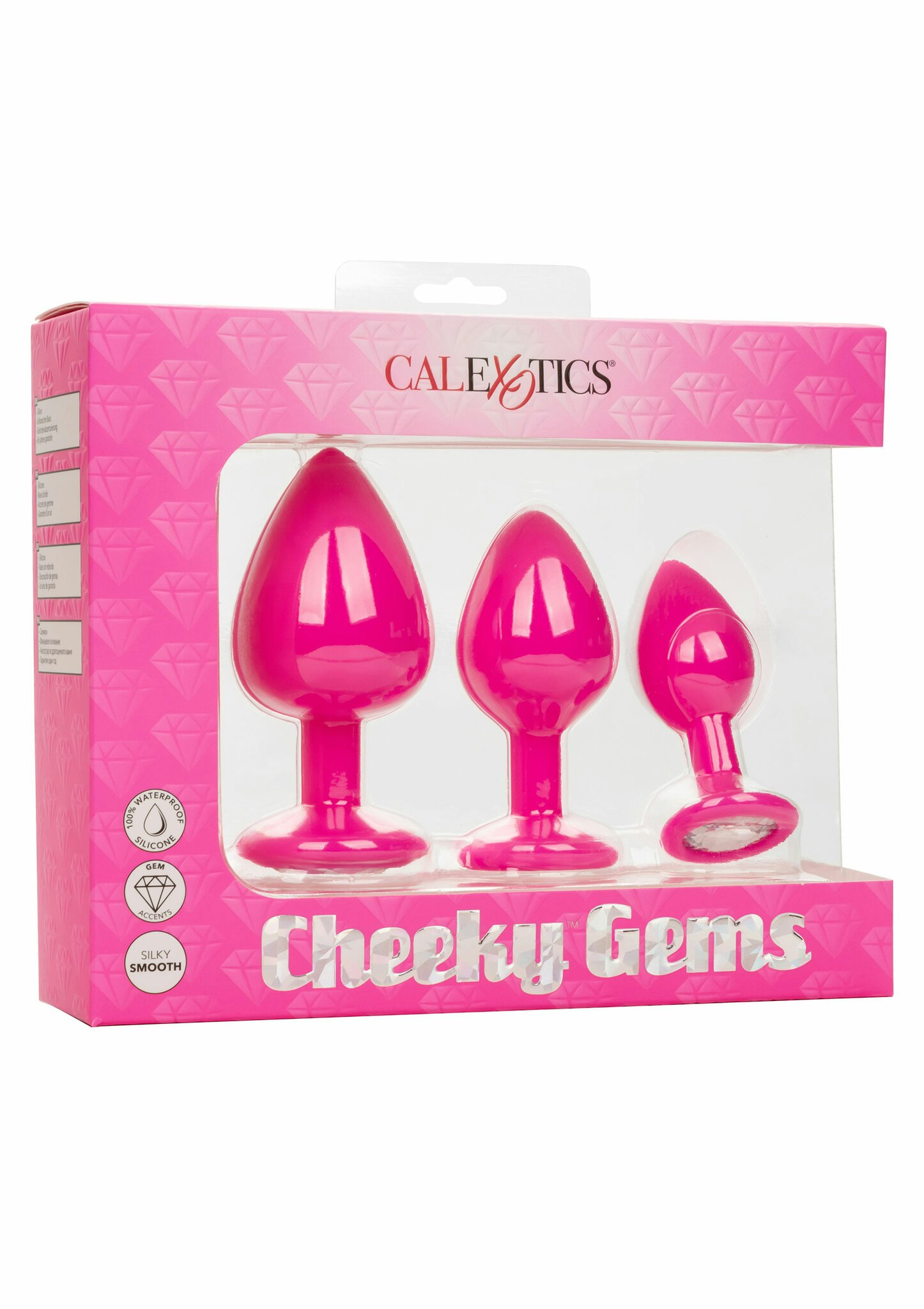 Cheeky Gems 3 Pcs, Pink
