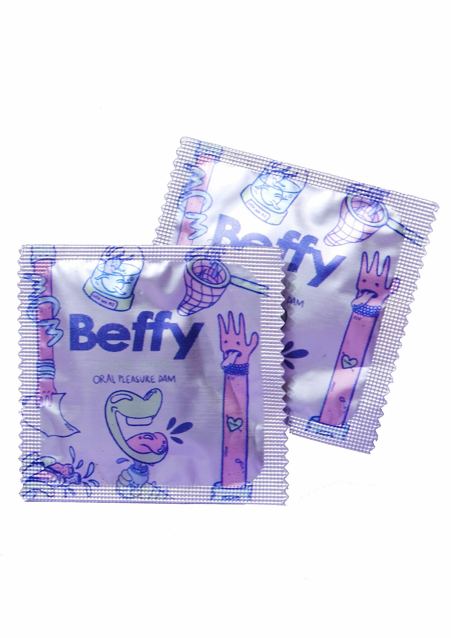 Beffy - Oral pleasure dams, Slicklappar 2-pack