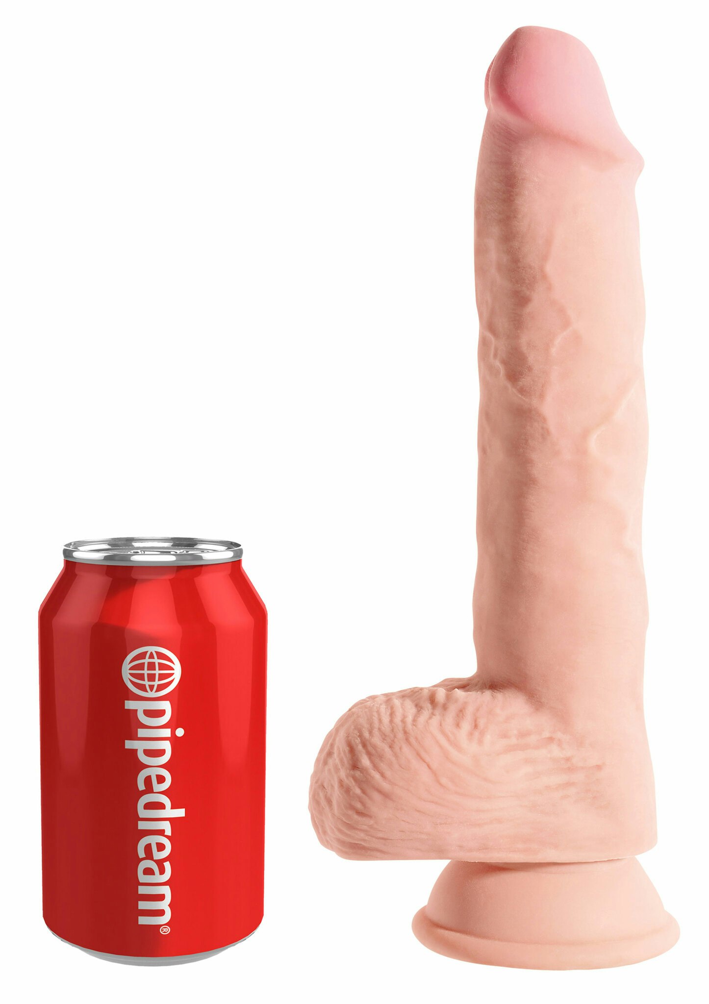 King Cock - 3D Triple Density Fat Cock with Balls 10 inch