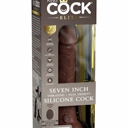 King Cock - Dual Density Silicone Vibe Cock 7 inch