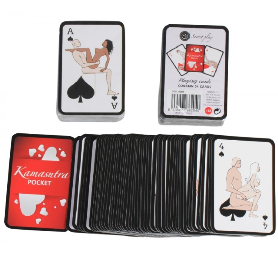 Secretplay - Pocket kamasutra playing cards, es/en/pt/it/fr/de