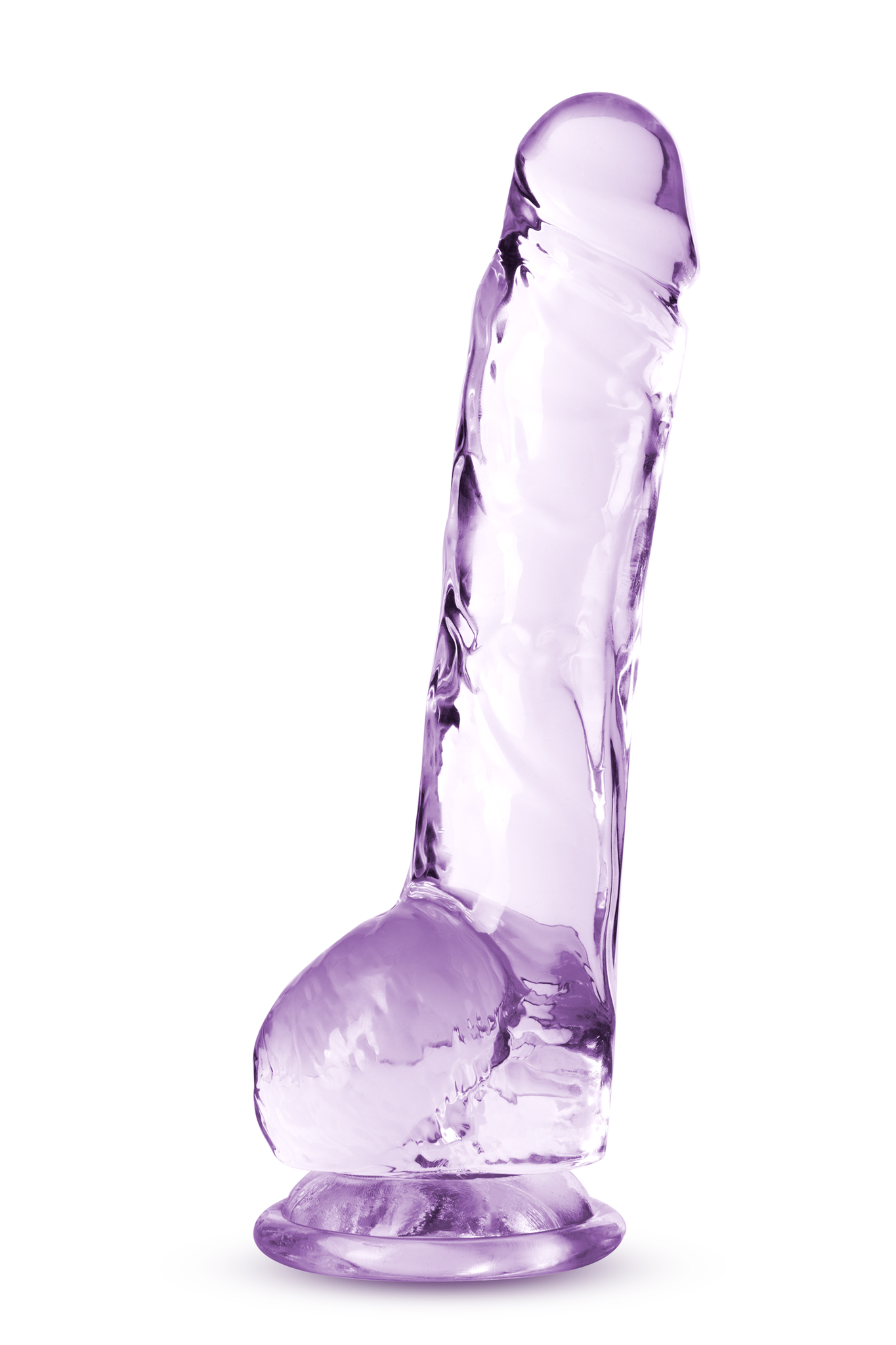 Naturally Yours 8" Crystalline Dildo, Amethyst