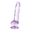 Naturally Yours 8" Crystalline Dildo, Amethyst