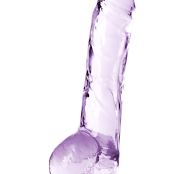 Naturally Yours 8" Crystalline Dildo, Amethyst