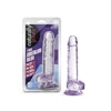 Naturally Yours 7" Crystalline Dildo, Amethyst