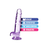 Naturally Yours 7" Crystalline Dildo, Amethyst